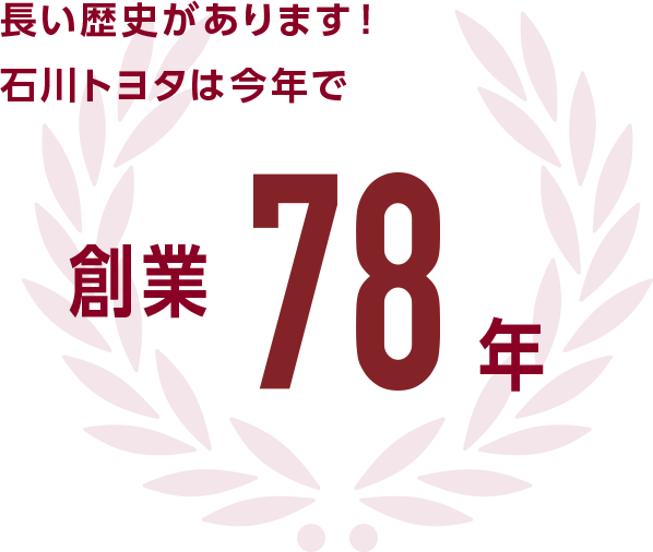 長い歴史があります！石川トヨタは今年で「創業78年」