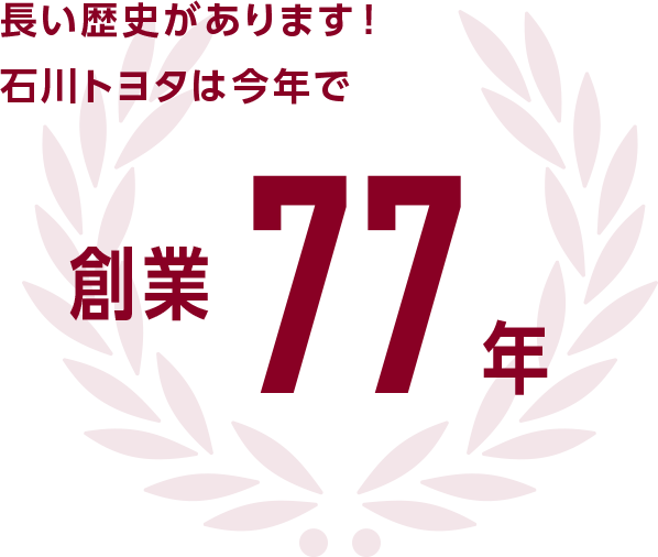 長い歴史があります！石川トヨタは今年で「創業77年」