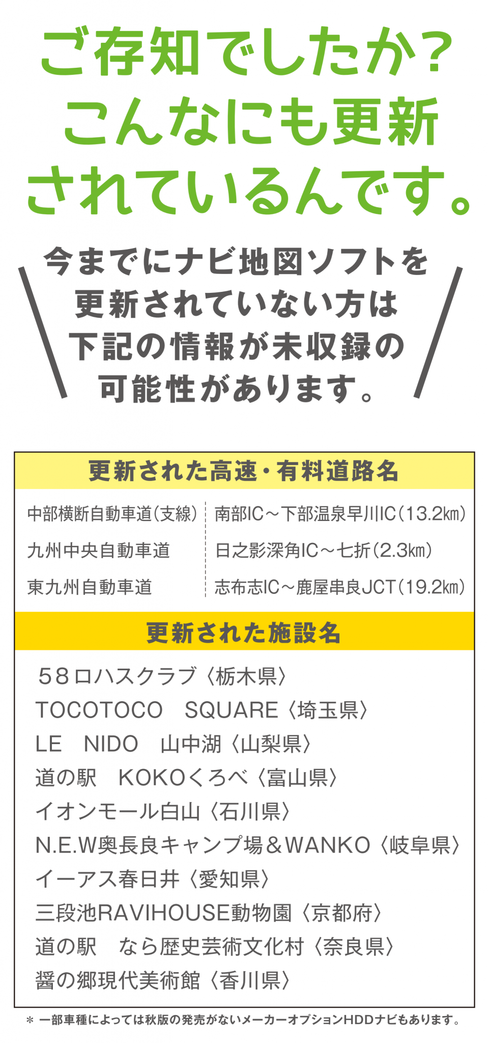 ナビ地図ソフト アフターサービス 石川トヨタ ナビ地図ソフト アフターサービス 石川トヨタ